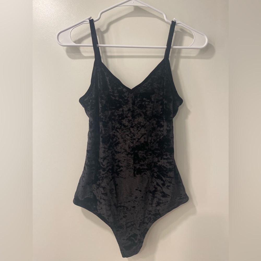 Black Velvet Bodysuit